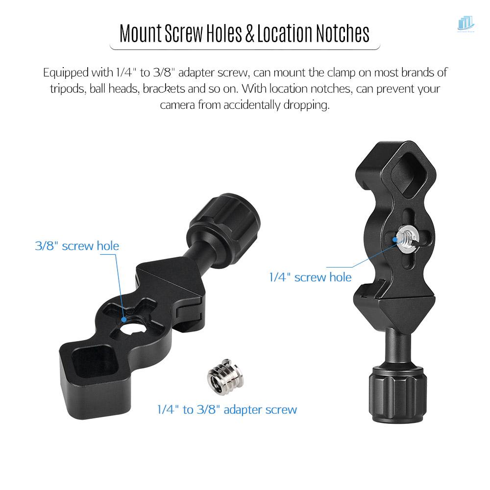 Kẹp Tháo Lắp Nhanh Bằng Hợp Kim Nhôm Andoer FC-SK25 1 / 4 &quot;&amp; 3 / 8&quot; Cho RSS Arca-Swiss Kirk Mark Benro Sirui SUNWAYFOTO