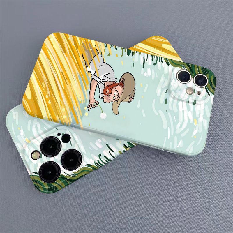 Ốp Điện Thoại Cứng Họa Tiết Tranh Van Gogh Độc Đáo Thời Trang Cho iphone11 XR 13 12 7 14pro ATZ4