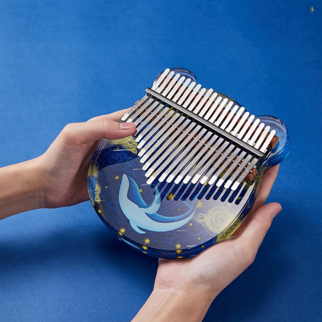 Đàn Kalimba CEGA 21 Phím Bằng Acrylic Di Động Tiện Dụng Kèm Túi EVA / Búa Điều Chỉnh / Nhãn Dán / Khăn Lau Cho Người Mới Bắt Đầu