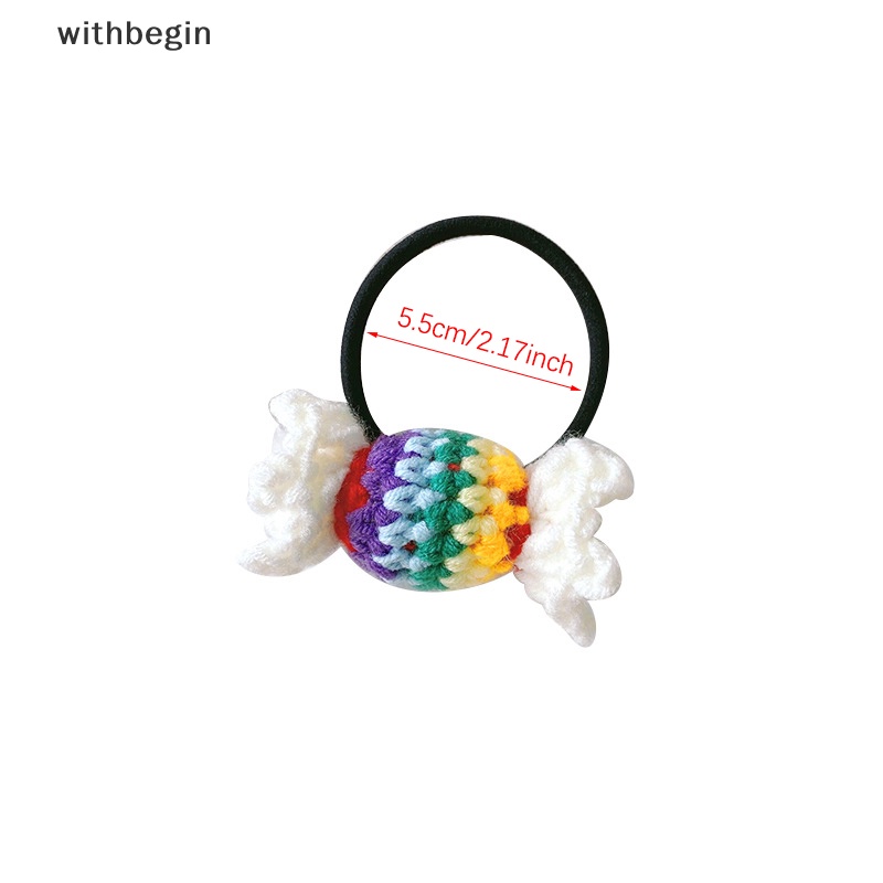 Kẹp Tóc Đan Len Thủ Công Hình Hoa Mưa Dễ Thương Cho Bé Gái