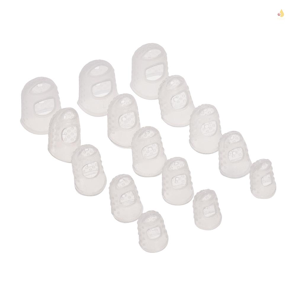 Bộ Dụng Cụ Bảo Vệ Ngón Tay Bằng Silicone 15 Món + 10 Miếng Gảy Đàn Guitar Acoustic