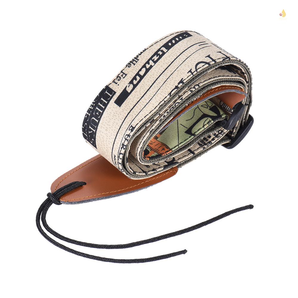 Dây Đeo Vai Bằng Da Tổng Hợp Có Thể Điều Chỉnh Cho Đàn Guitar Điện Acoustic Cổ Điển