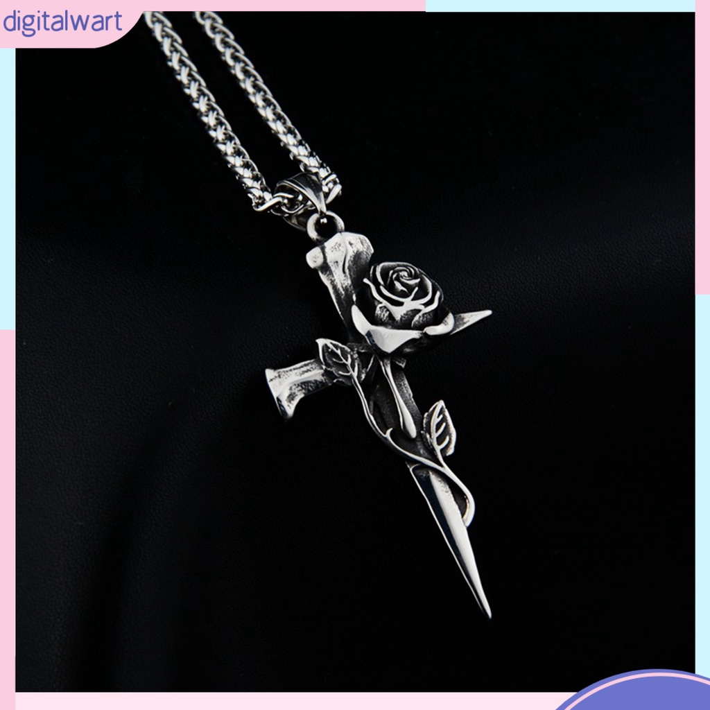 Vòng cổ Hai Mặt Hình Thánh Giá Phong Cách Retro Dành Cho Nam