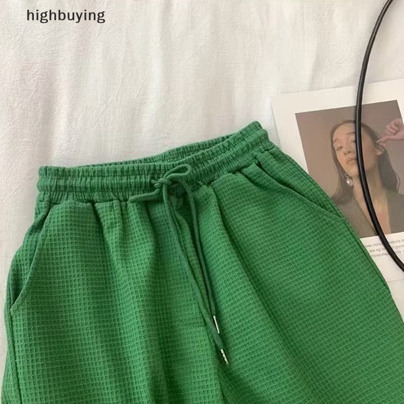 Hbvn Belle Quần Short Baggy Eo Cao Dáng Rộng Phong Cách Thể Thao Giản Dị Dễ Phối Đồ BF Hàn Quốc