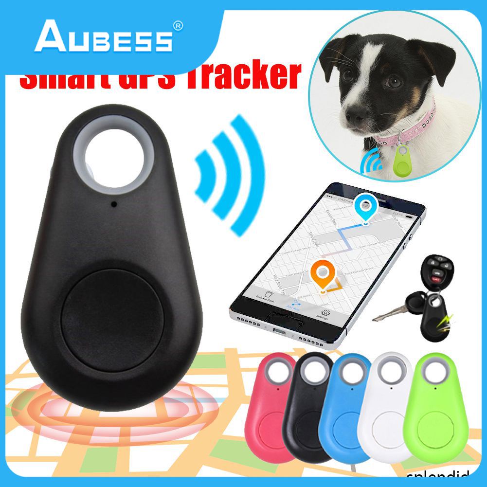 Aubess Huisdieren Thiết Bị Theo Dõi Chống Mất Không Dây Gps Mini Thông Minh Hình Giọt Nước Thiết Bị Định Vị Nhãn Chìa Khóa Thông Minh Cho Trẻ Em Động Vật Người Đi Xe Máy Mèo