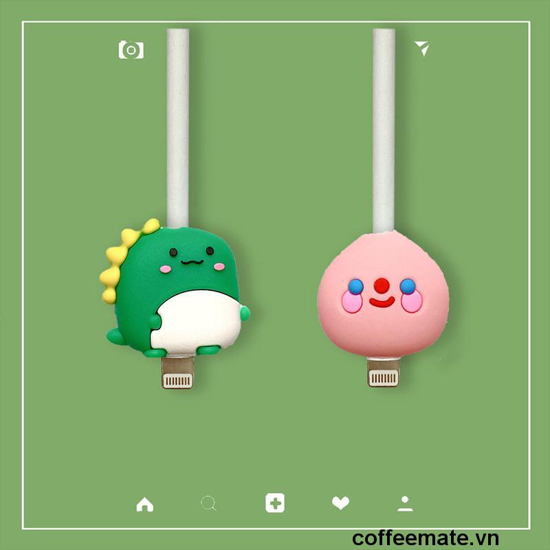 ⚡Phụ Kiện Bảo Vệ Đầu Dây Cáp Chống Đứt Hình Thú Dễ Thương Cho Apple Android