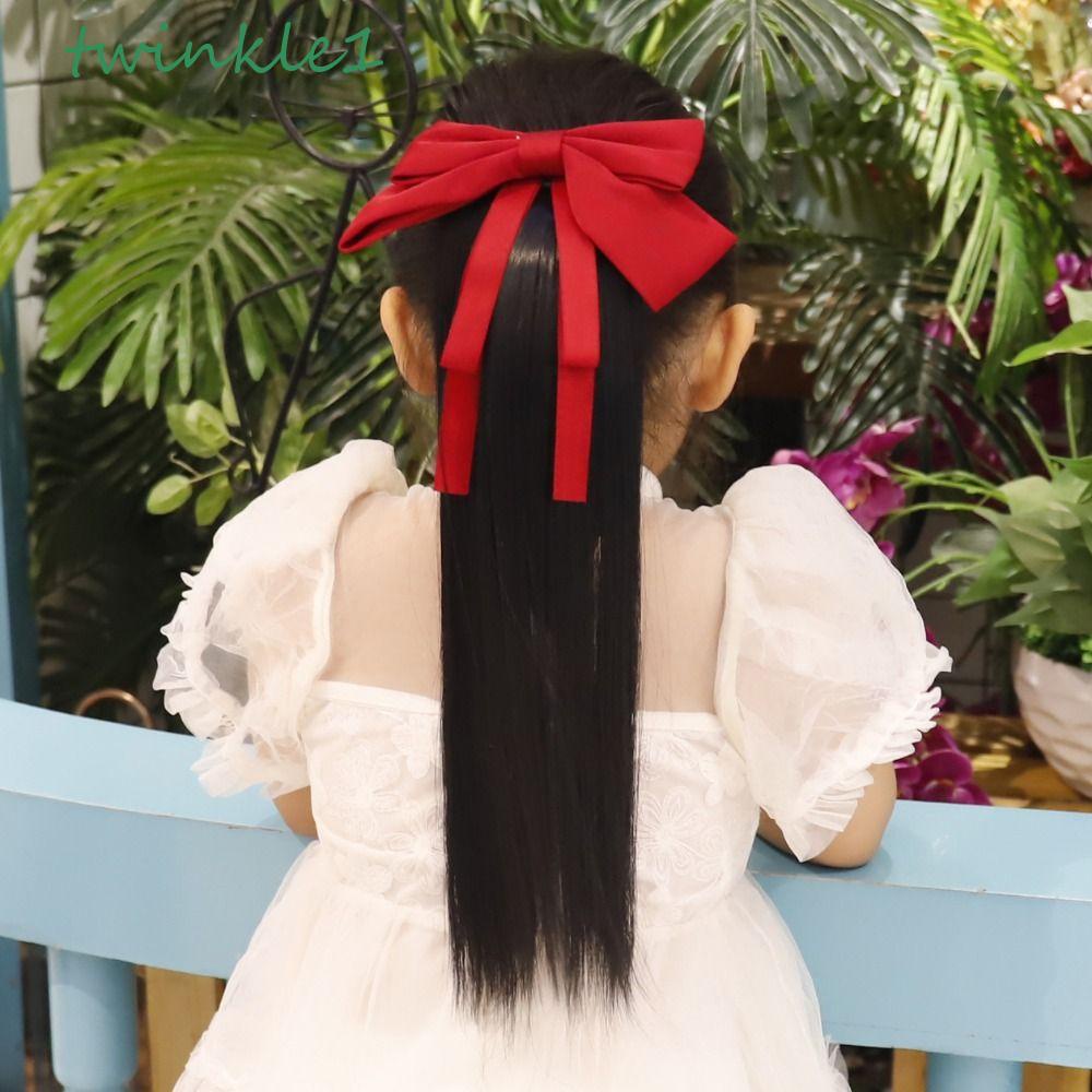 Dây Buộc Tóc Đuôi Ngựa Thẳng Dài Mềm Mịn Chất Lượng Cao Thời Trang Dùng Làm Đạo Cụ Chụp Ảnh