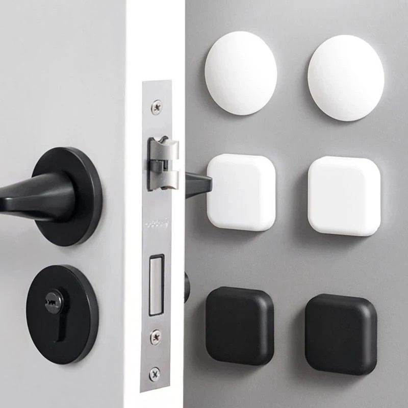 Đệm Silicone Hình Tròn / Vuông Dán Góc Tường Chống Va Chạm Chống Sốc