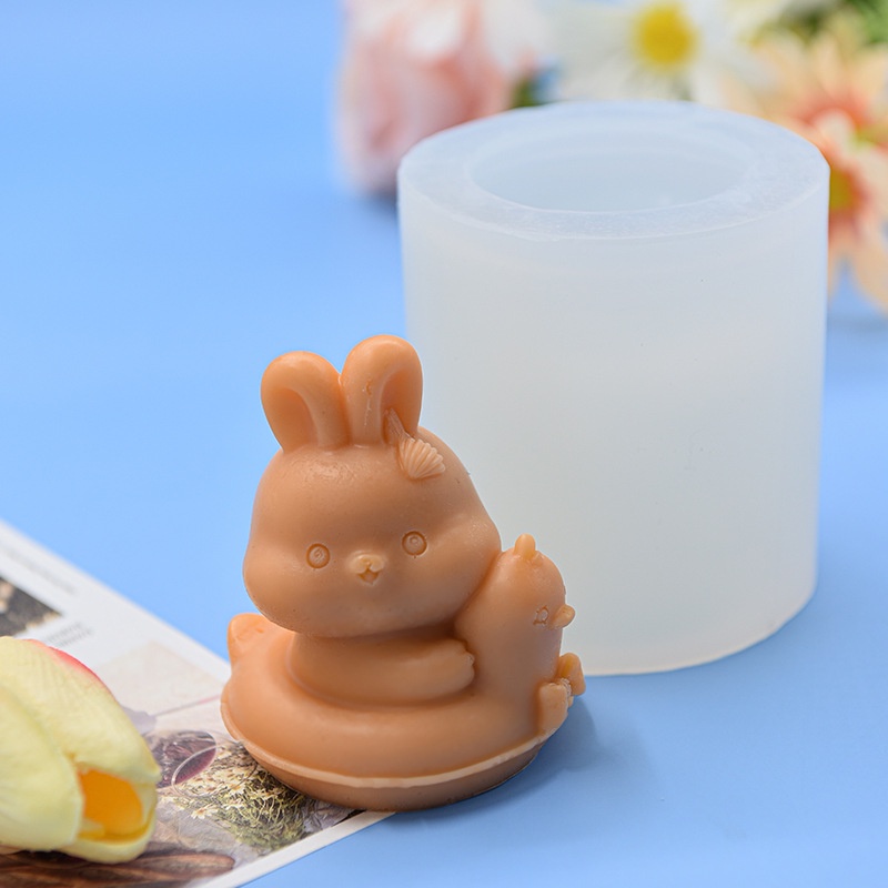 Khuôn Silicon Làm Bánh Hình Thỏ Dễ Thương