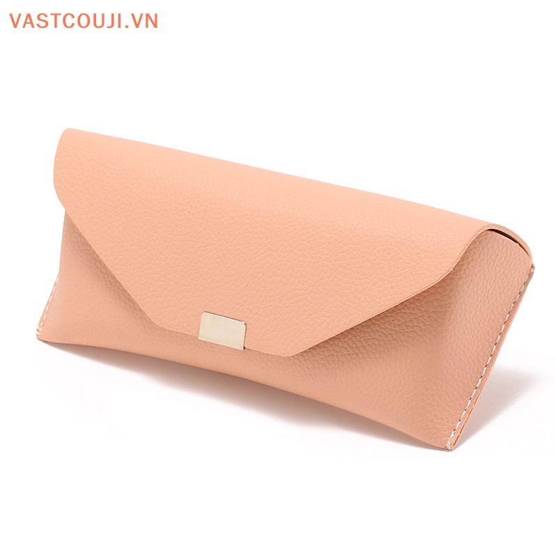 Hộp Đựng Kính Mát Bằng Da Mềm Đính Kim Sa Lấp Lánh Kiểu Retro