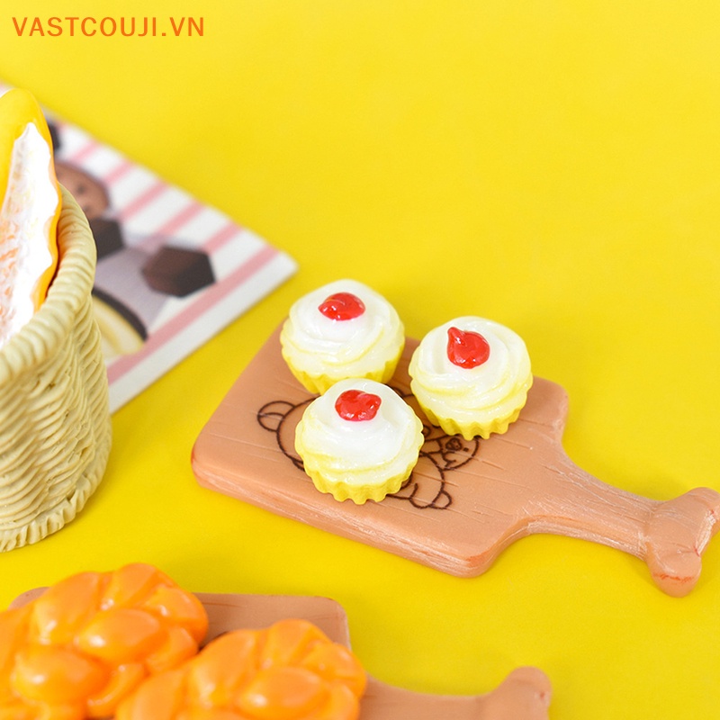 Set 5 Mô Hình Bánh Mì VASTJI Trang Trí Nhà Búp Bê
