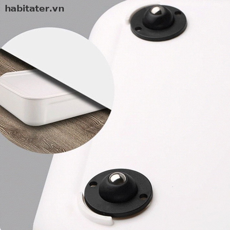 Bánh Xe Ròng Rọc Xoay 360 Độ Mini Bằng Thép Không Gỉ Thông Dụng Cho Thùng Rác Nội Thất