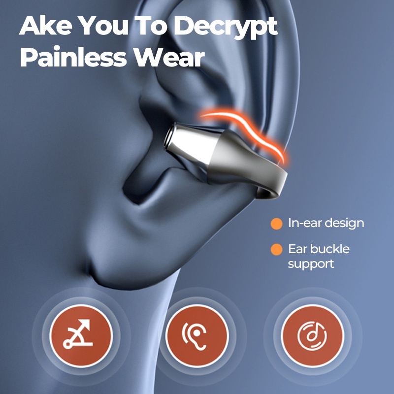 Tai Nghe Không Dây S03 Tai Nghe Thể Thao Kiểu Bông Tai Dẫn Truyền Xương Tương Thích Bluetooth Tws FATE1