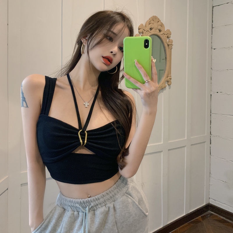 Áo Dệt Kim Hai Dây Dáng Ôm Thời Trang Mùa Hè Dành Cho Nữ