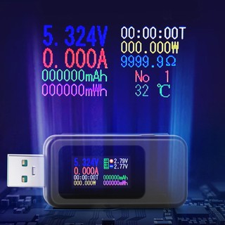 USB Tester Current 4-30V Voltage Meter Timing Ammeter Digital Power Indicator