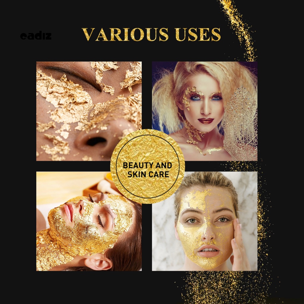 1 Hộp Lá Vàng Lấp Lánh Dùng Trang Trí Móng Tay Nghệ Thuật