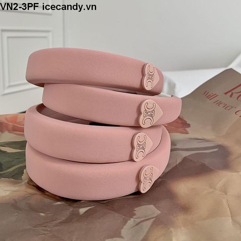 🥟ice🥟Băng Đô Bản Rộng Màu Hồng In Chữ Love Phong Cách Mới 2023 Dễ Phối Đồ Cho Nữ