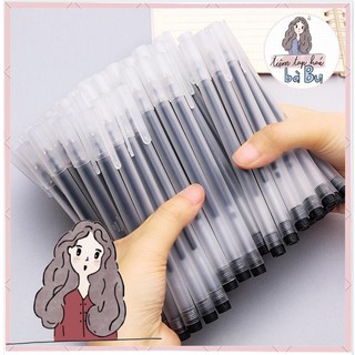 Set 10 / 20 cây bút basic mực gel nhanh khô mực đen / xanh / đỏ ngòi kim 0.5mm
