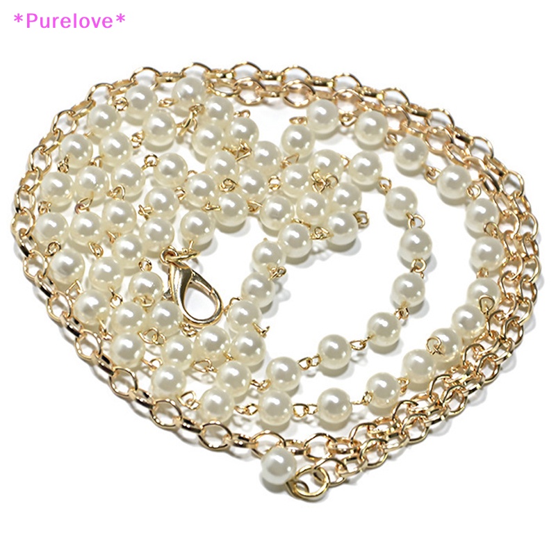 Dây Thắt Lưng Đính Ngọc Trai Nhân Tạo Thời Trang Dành Cho Nữ Mới