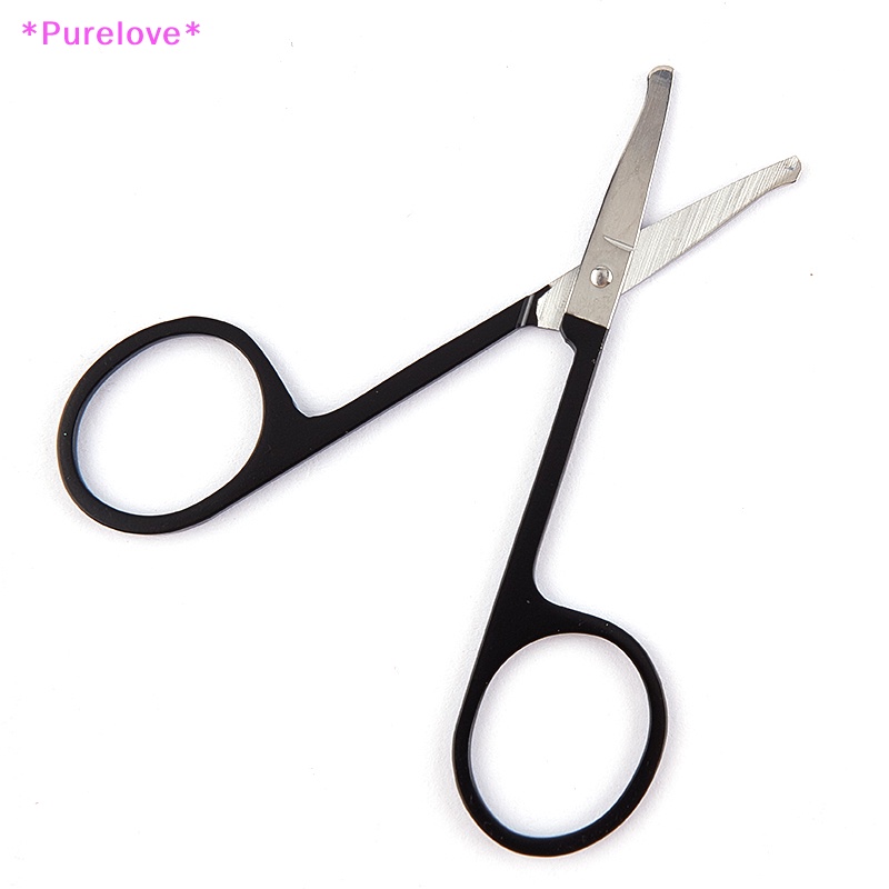 1 Dụng Cụ Tỉa Lông Mày Và Lông Mi Đầu Tròn Bằng Inox Tiện Dụng