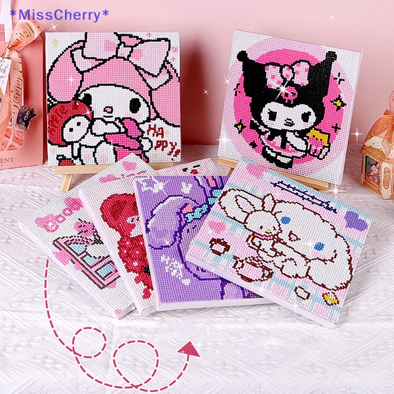 1 Bộ Sticker Đính Đá Kim Cương Tròn Tự Làm Hình Kuromi Sáng Tạo Trang Trí Phòng Trẻ Em Mới