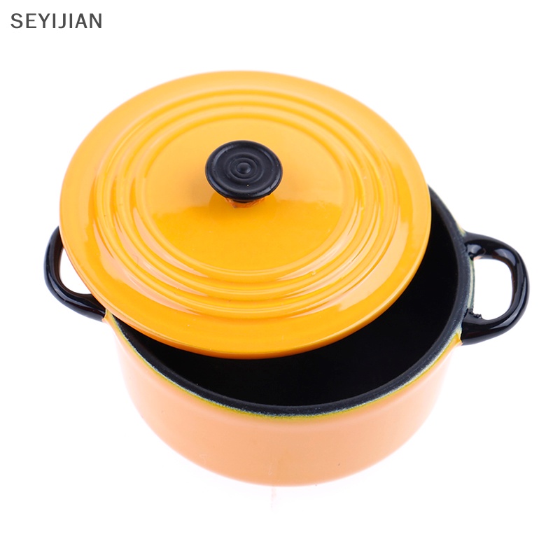 Chảo Nấu Ăn Mini Kích Thước 34 * 17mm 1: 12 Trang Trí Nhà Búp Bê