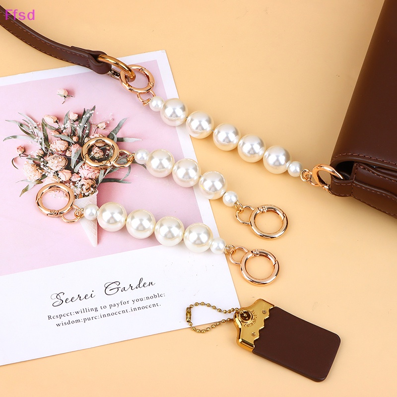 {Ffsd} Dây Xích Nối Dài Túi Xách Đeo Chéo Chuỗi Hạt Ngọc Trai DIY Có Khóa Cài Phụ Kiện Bán Chạy *