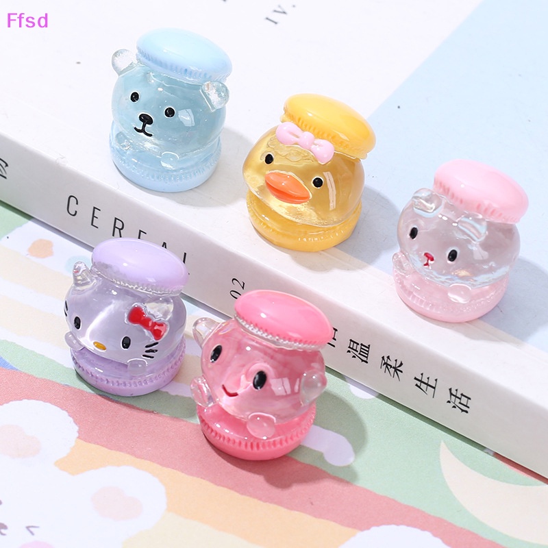 {Ffsd} Set 2 Mô Hình Bánh Sandwich Hoạt Hình Bằng Nhựa Resin Trang Trí Tiểu Cảnh DIY