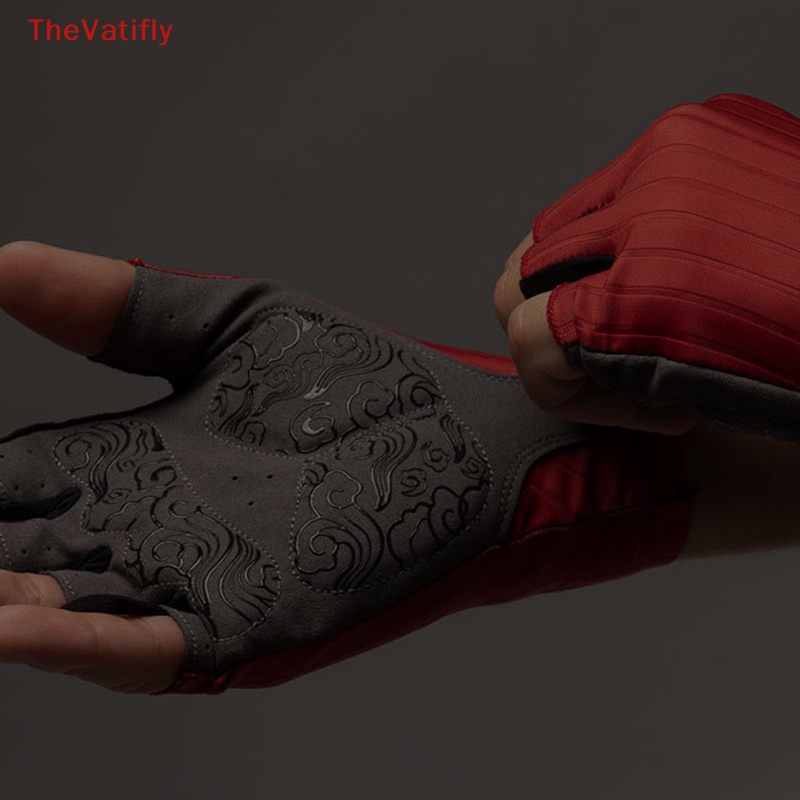 Găng Tay Đạp Xe Nửa Ngón Mềm Mại Thoáng Khí Chống Trượt Chống Sốc