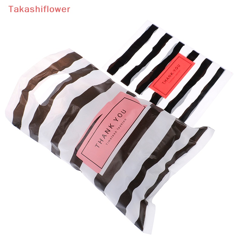 Set 50 Túi Đựng Quà Họa Tiết Sọc Trắng Đen