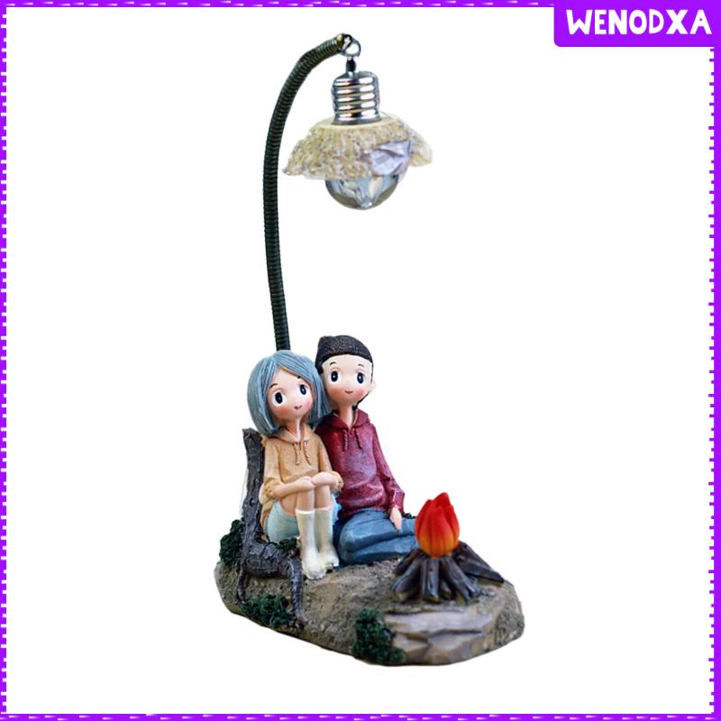 Đèn Ngủ Để Bàn Mini Bằng Nhựa Resin Hình Cặp Đôi Sáng Tạo Trang Trí Phòng Khách / Phòng Ngủ / Văn Phòng