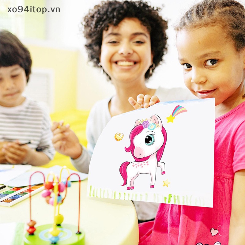 Set 6 Sticker Kỳ Lân Dán Trang Trí Dễ Thương