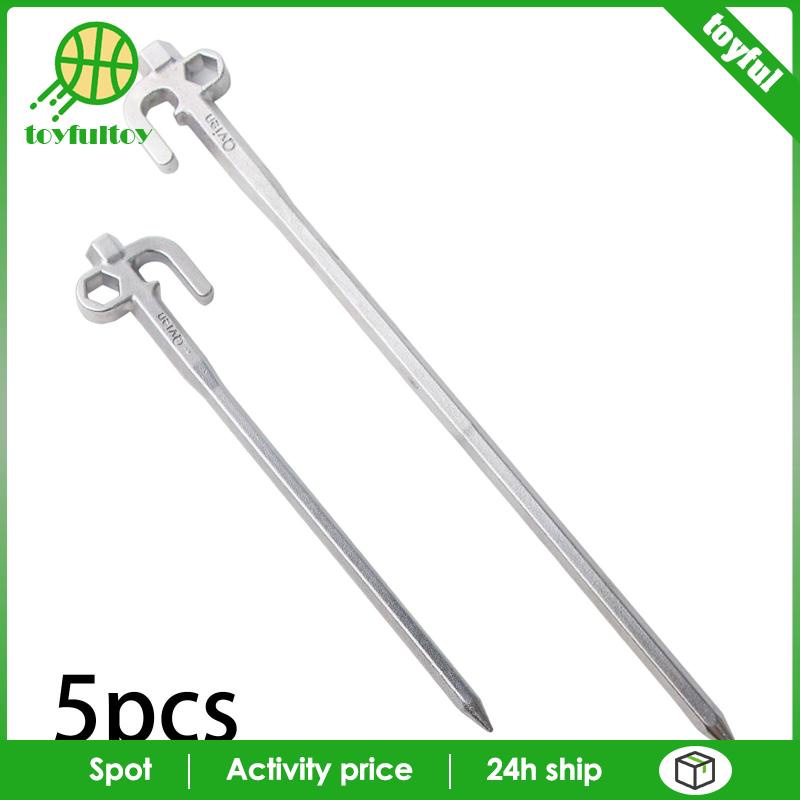 Set 5 Cọc Dựng Lều Cắm Trại / Leo Núi Linh Hoạt Tiện Dụng