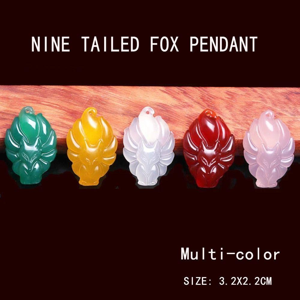 Set 2 Vòng cổ Mặt Hình Con Cáo Chín Đuôi Nhiều Màu Sắc Dành Cho Bé|Vòng cổ Thời Trang Xinh Xắn Cá Tính