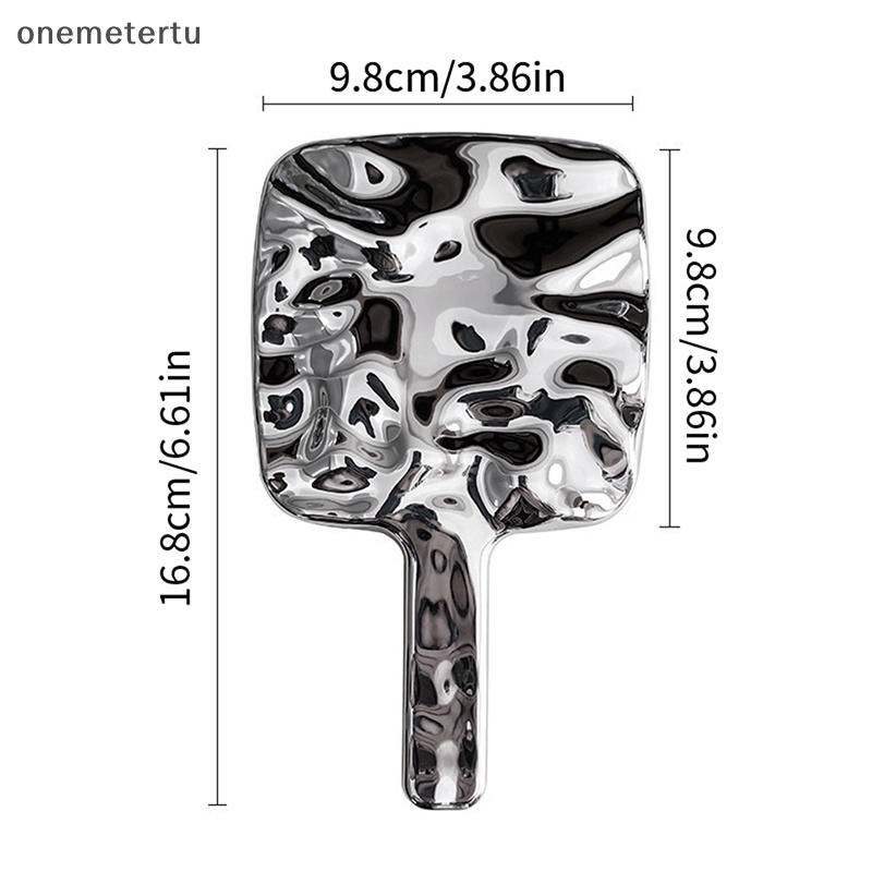 Gương Trang Điểm Cầm Tay Mini Hình Vuông Dạng Lỏng onemetertu Ins
