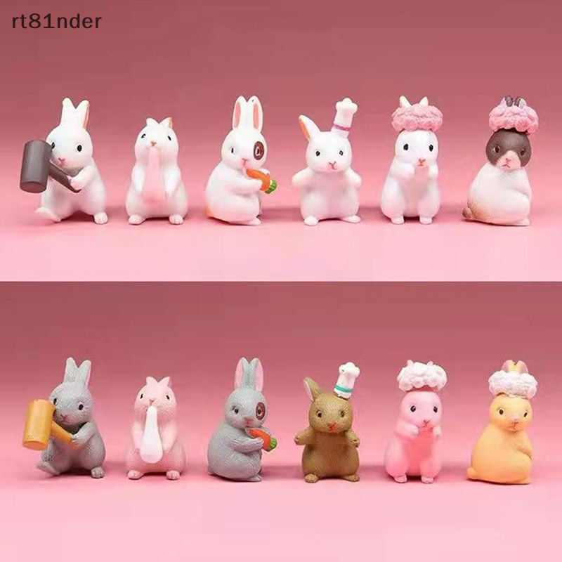 Đồ trang trí Chú Thỏ Mini Để Bàn Trang Trí Sáng Tạo Vui Nhộn