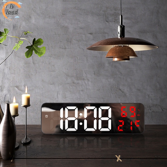Đồng Hồ Báo Thức Điện Tử Màn Hình Led Kỹ Thuật Số Hiển Thị Nhiệt Độ Và Độ Ẩm