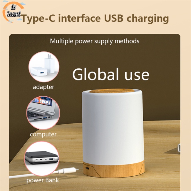Đèn Led Cảm Ứng Để Cạnh Giường Đa Năng Có Thể Sạc Lại Bằng Cổng Usb