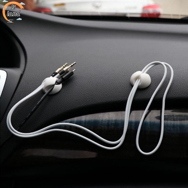 Kẹp Cao Su Cố Định Dây Cáp Usb Để Bàn Thông Dụng (Màu Sắc Ngẫu Nhiên)