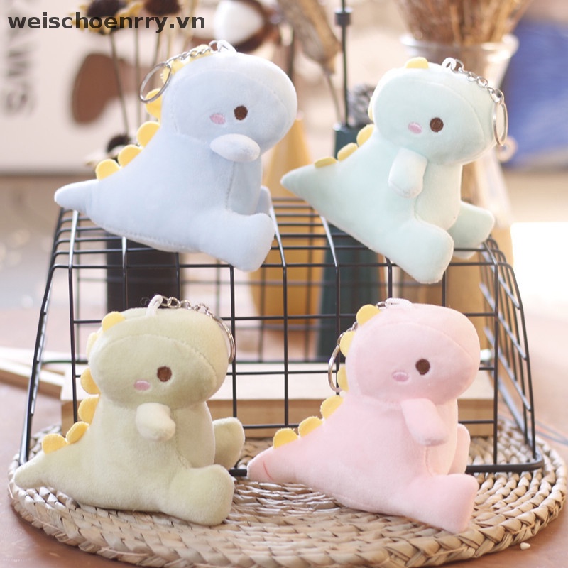 1 Móc Khóa Khủng Long Nhồi Bông 12cm Dễ Thương