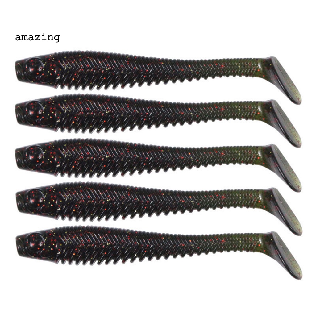 Set 5 Mồi Câu Cá Mềm 10cm / 5.7g Hiệu Quả Cao Không Dễ Vỡ