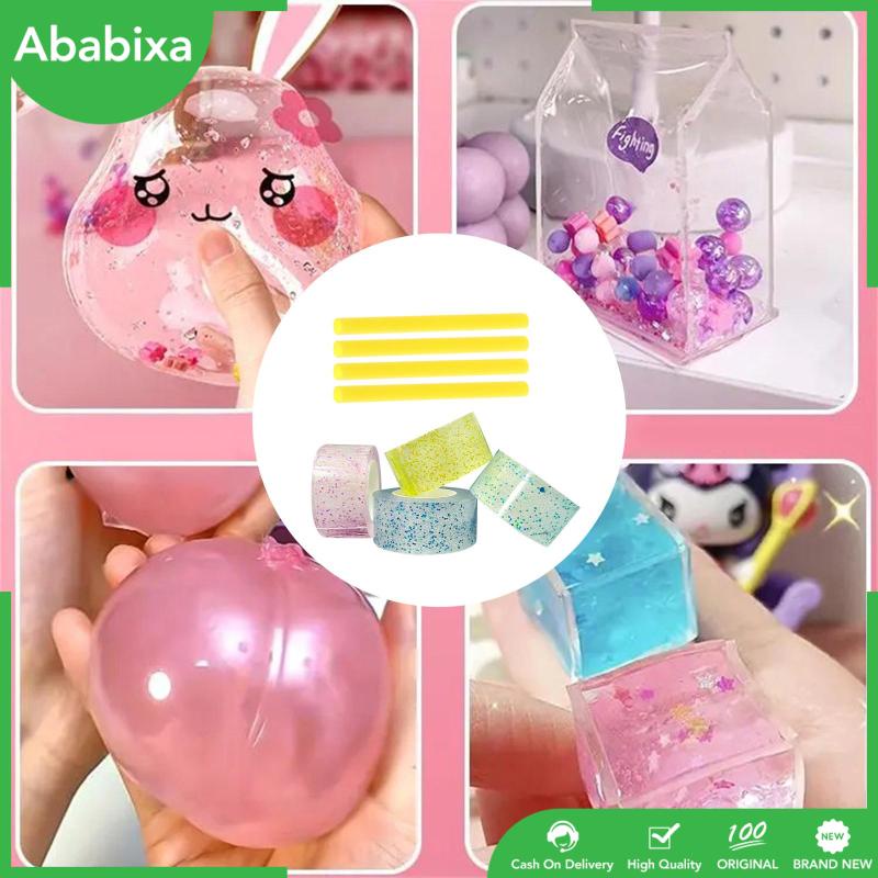 Bộ 4 Cuộn Băng Keo Nano Trong Suốt Lấp Lánh Đa Năng Không Để Lại Dấu Vết Dùng Trang Trí Đồ Thủ Công DIY