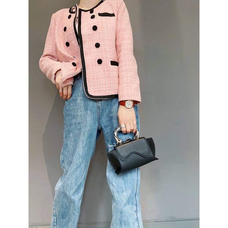 Túi Đeo Vai Đựng Điện Thoại Màu Tương Phản Thời Trang Phương Tây Cao Cấp 2023 Cho Nữ