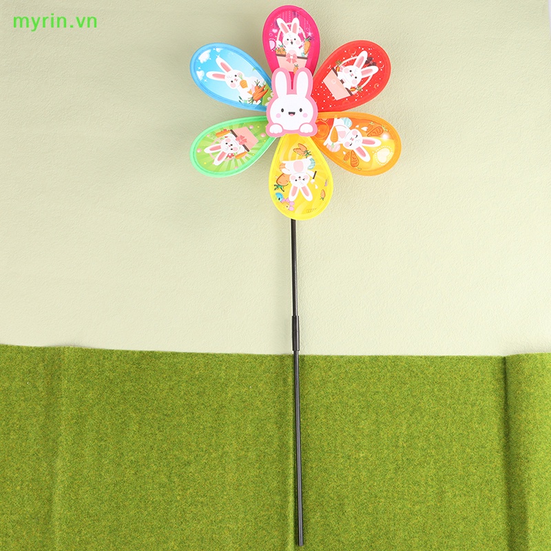 Chong Chóng Gió Hình Thỏ Hoạt Hình 3D Trang Trí Sân Vườn