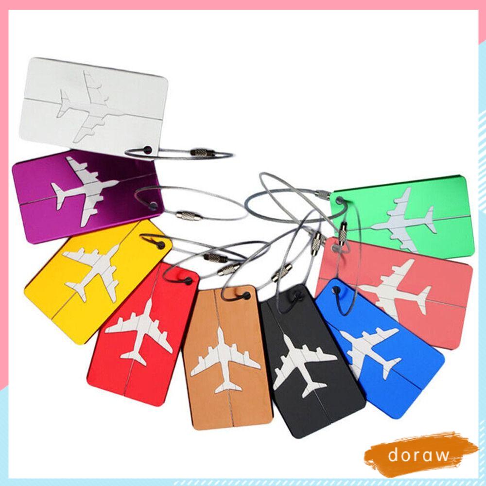 Thẻ Đánh Dấu Hành Lý Bằng Hợp Kim Nhôm Có Thể Tái Sử Dụng Kèm Dây Đeo Tiện Dụng