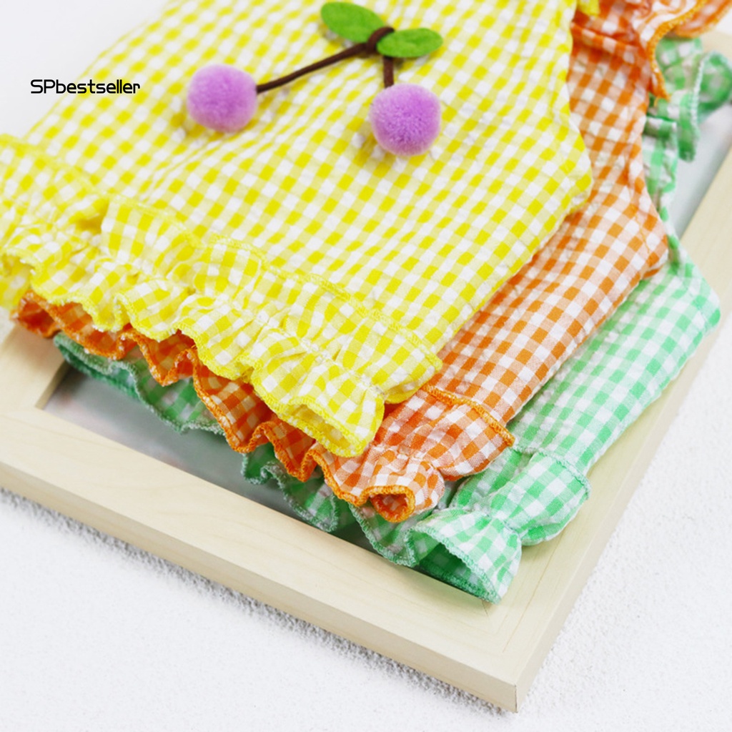 Spbestsellkr Đầm Cotton Trái Cherry Nhỏ Nhắn Phong Cách Ngọt Ngào Dành Cho Cún Cưng