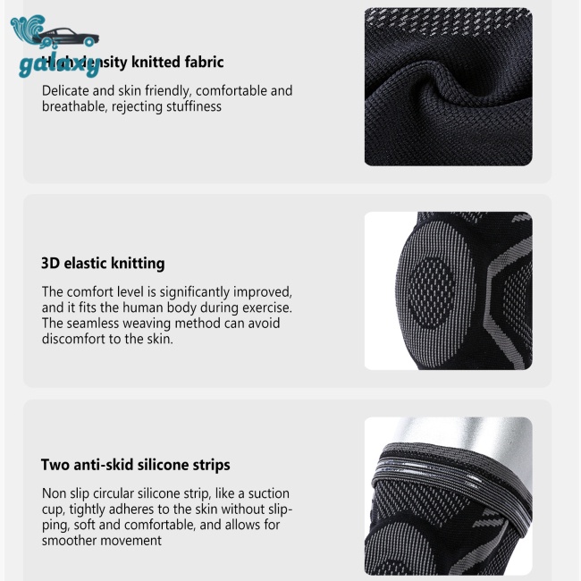 Galaxy Băng Quấn Bảo Vệ Đầu Gối Chống Trượt Thoáng Khí Thoải Mái Cho Nam Nữ Sự Bảo Vệ