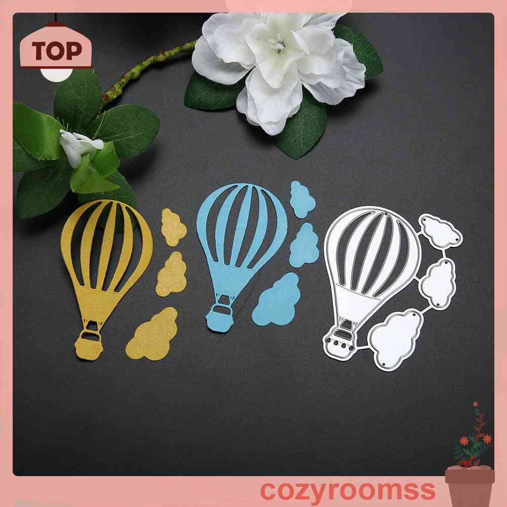Khuôn Cắt Giấy Kim Loại Hình Khinh Khí Cầu Xinh Xắn