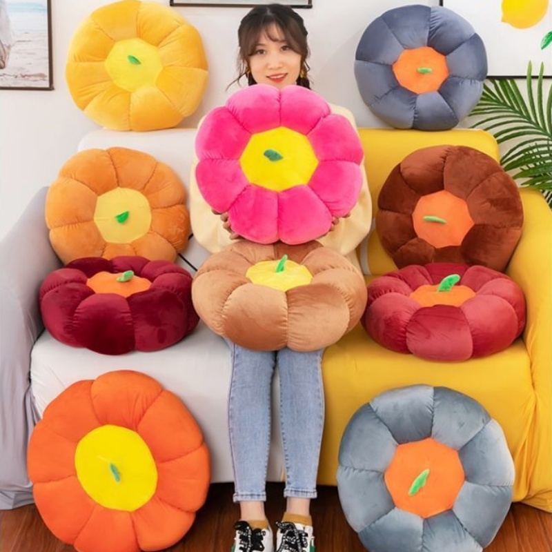 Đệm Lót Ghế Sofa Hình Bí Ngô Xinh Xắn Êm Ái