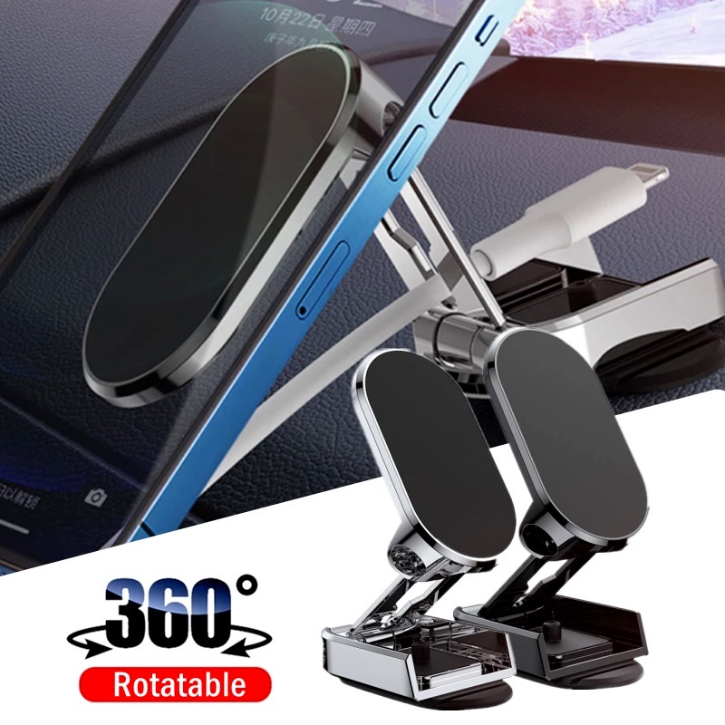 Giá Đỡ Điện Thoại Từ Tính Xoay 360 Độ Trên Xe Hơi° Giá Đỡ GPS Có Thể Điều Chỉnh Xoay Được Tiện Dụng